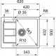 Кухонная мойка Franke Sirius 2.0 S2D 611-62 500 Tectonite 143.0628.363 белый