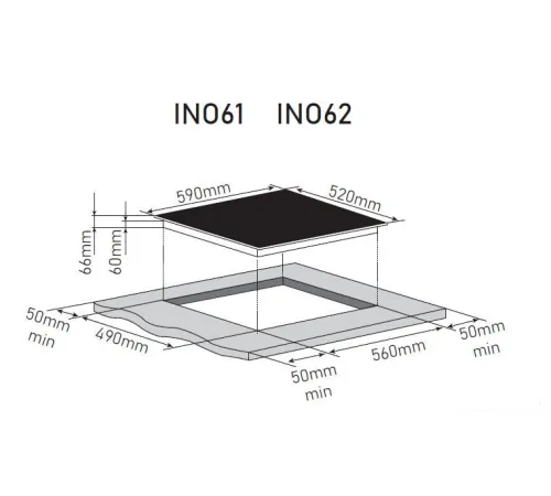 Варочная панель ZorG INO61 черный