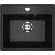 Кухонная мойка Practik PR-M 490-004 черный оникс