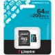 Карта памяти Kingston Canvas Go! microSDXC 64GB SDCG4/64GB с адаптером