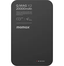 Внешний аккумулятор Momax Q.Mag X2 Magnetic IP133 20000mAh черный