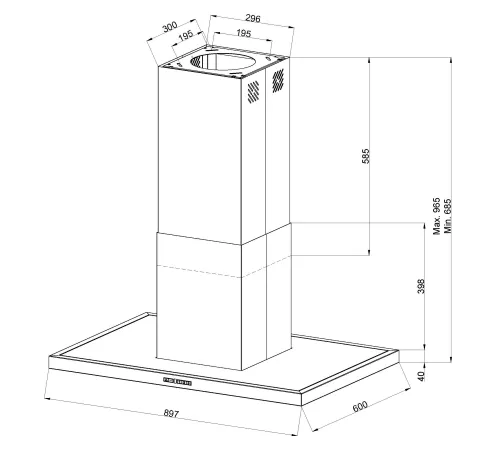 Кухонная вытяжка KUPPERSBERG Dudl 4 LX