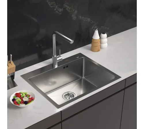 Кухонная мойка ARFEKA Eco AR 600*500 Satin Decor Volcanic Rock