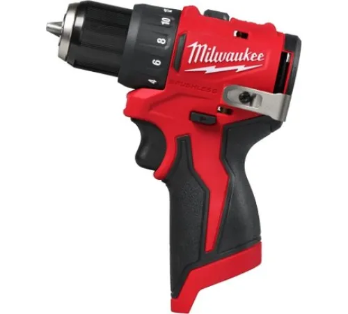 Дрель-шуруповерт Milwaukee M12 BLDDRC-202C 4933499686 с 2-мя АКБ, кейс