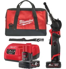 Ленточная шлифмашина Milwaukee M12 Fuel FBFL13-402B с 2-мя АКБ, сумка