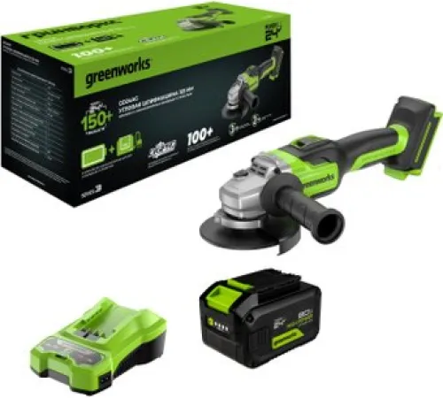 Угловая шлифмашина Greenworks GD24AG 3200207CUH с 1-м АКБ
