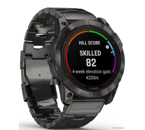 Умные часы Garmin Fenix 7X Pro Sapphire Solar карбоново-серый титан/черный, с титановым и силиконовым ремешками