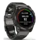 Умные часы Garmin Fenix 7X Pro Sapphire Solar карбоново-серый титан/черный, с титановым и силиконовым ремешками