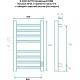 Полотенцесушитель Маргроид Ferrum Вид 81/10 СНШ 80x50 черный матовый, таймер справа