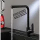 Кухонная мойка Berge BR-5750 + смеситель AM.PM Like Like F8005022 черный