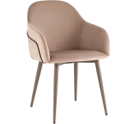 Стул с подлокотниками Stool Group Новел LV-110-H61/H74K-02-7006P серо-коричневый