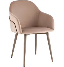 Стул с подлокотниками Stool Group Новел LV-110-H61/H74K-02-7006P серо-коричневый