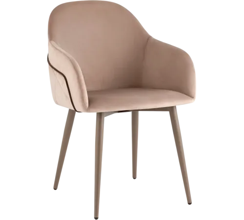 Стул с подлокотниками Stool Group Новел LV-110-H61/H74K-02-7006P серо-коричневый