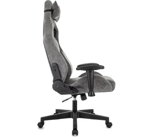 Игровое геймерское кресло Zombie Ghost Fabric серый Light-19