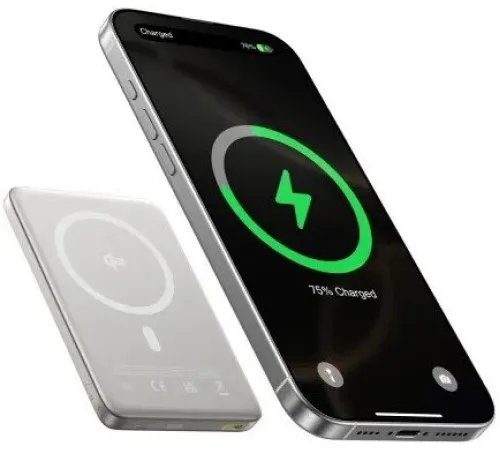 Внешний аккумулятор Baseus PicoGo AM41 Ultra-Slim Qi2 Magnetic Power Bank 10000mAh титановый