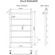 Полотенцесушитель Indigo Roof 80x50 LRW80-50 с нижним подключением