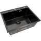 Кухонная мойка ARFEKA Eco AR 600*500 Black PVD Nano Decor Millet Grains