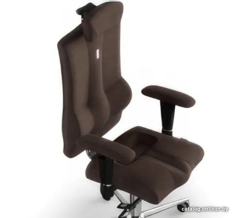 Офисное кресло Kulik System Elegance азур, шоколад с подголовником