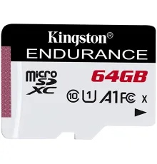 Карта памяти Kingston High Endurance microSDXC 64GB SDCE/64GB