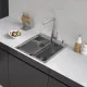 Кухонная мойка ARFEKA Eco AR мойка 450*500, коландер G, дозатор Satin Decor