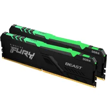 Оперативная память Kingston FURY Beast RGB 2x8ГБ DDR4 3600МГц KF436C17BB2AK2/16