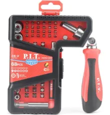 Набор отвертка с битами и головками P.I.T. Advance HSDR04-0068 68 предметов