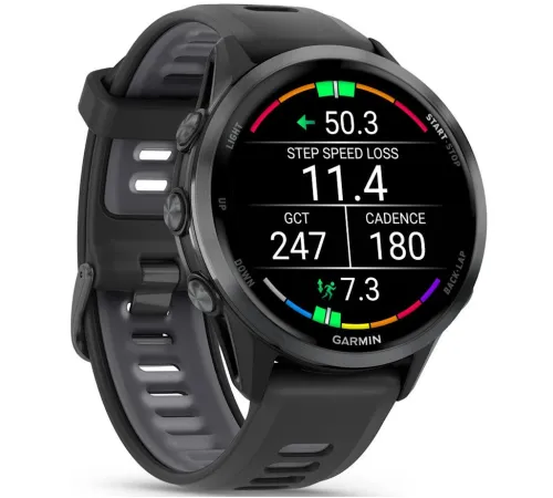 Умные часы Garmin Forerunner 970 47 мм темно-серый/серый