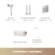 Фен Trouver Flip 10 белый/золотистый
