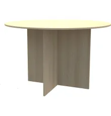 Офисный стол для переговоров МДК СП-К круглый 1200x1200x750 дуб млечный