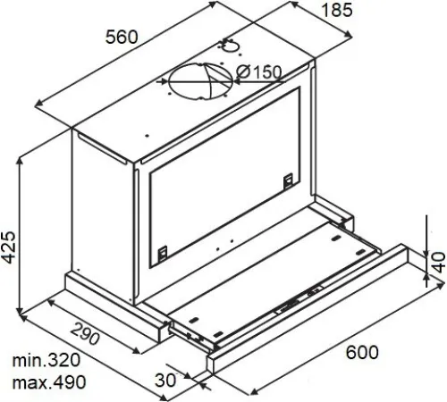 Кухонная вытяжка KUPPERSBERG Slimbox 60 GB