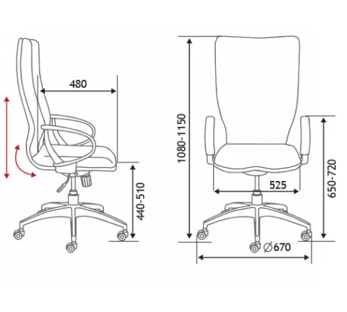 Кресло Norden IQ CX0898H-1-60 черный/серо-голубой