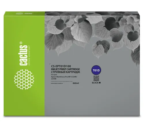Картридж CACTUS CS-EPT01D100 аналог Epson T01D1