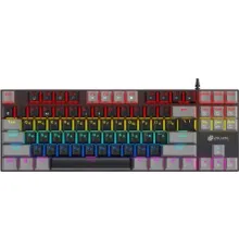 Клавиатура Оклик K600X черный/серый