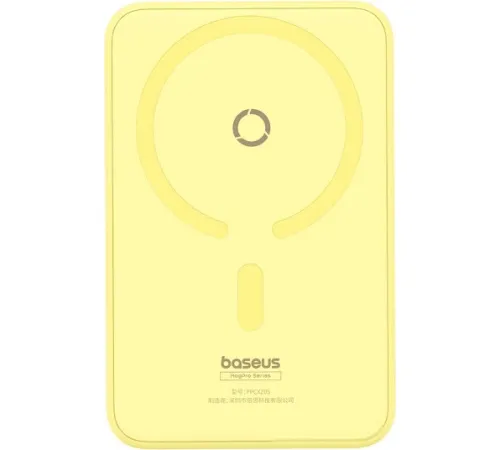 Внешний аккумулятор Baseus MagPro Magnetic Bracket Wireless Fast-Charging Power Bank 20W 5000mAh желтый