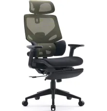 Кресло CACTUS CS-CHR-MC01-LGNBK черный/салатовый