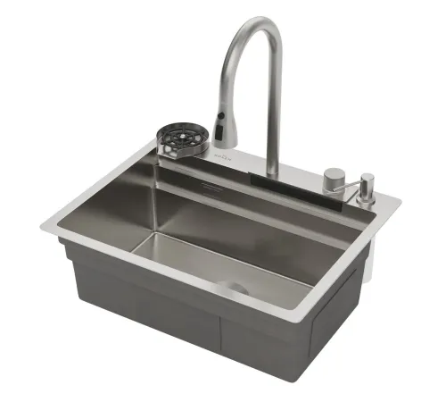 Кухонная мойка Roxen Stage Plus 560250-60 многофункциональная 8 в 1 60*48/сатин