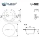 Кухонная мойка Ulgran U-102 308 черный