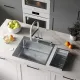 Кухонная мойка Roxen Simple 560220-50 сатин с коландером и дозатором