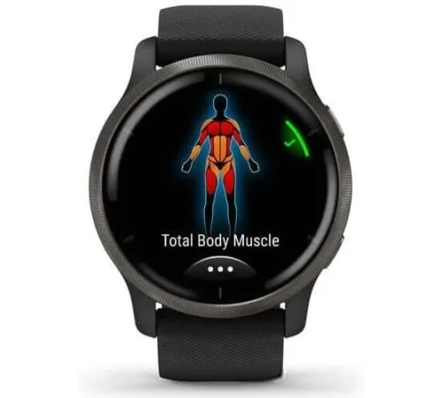 Умные часы Garmin Venu 2 сланцевая нержавеющая сталь/черный
