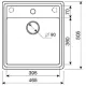 Кухонная мойка ZorG Como 46 серый жемчуг