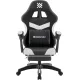 Игровое геймерское кресло Defender Runa Pro черный/белый