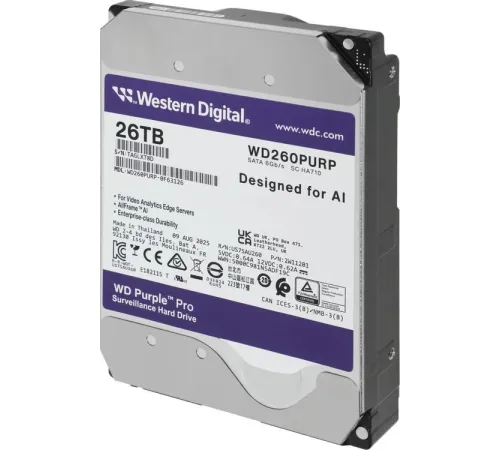Жесткий диск WD Purple Pro 26TB WD260PURP