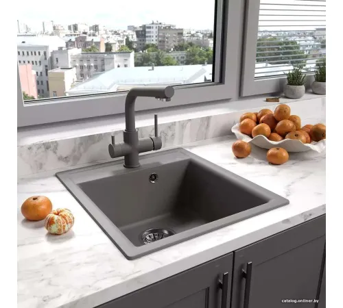 Кухонная мойка Lemark Hanka 9910009 серый