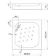 Душевой поддон Deante Corner 90x90 KTC 041B
