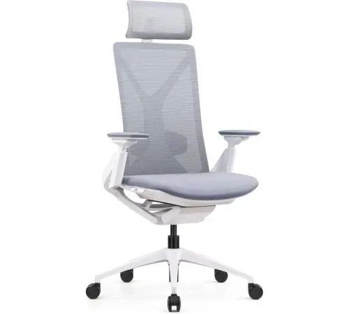 Офисное кресло SitZone E-YR-001A-P1-WH сетка/ткань, серый