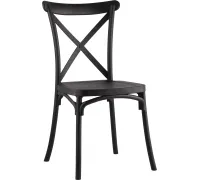 Стул Stool Group Кроссбэк пластиковый черный