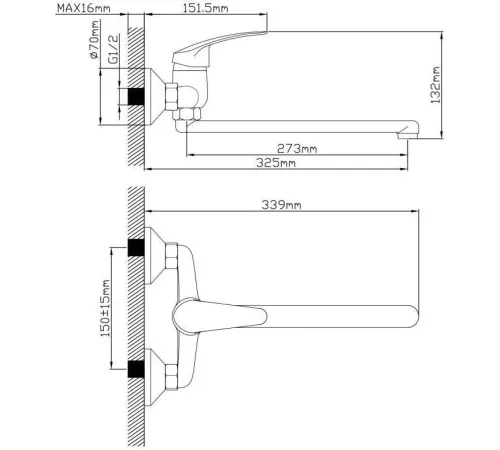 Смеситель AV Engineering AVSHU7-A132-246