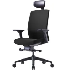 Офисное кресло Bestuhl J2G120L черная крестовина, черный