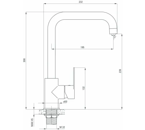 Смеситель Deante Alpinia BGA 063M