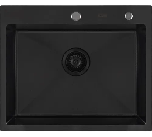 Кухонная мойка ARFEKA Eco AR мойка 600*500, коландер G, дозатор Black Decor